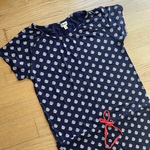 Hatley dress navy white women’s size medium